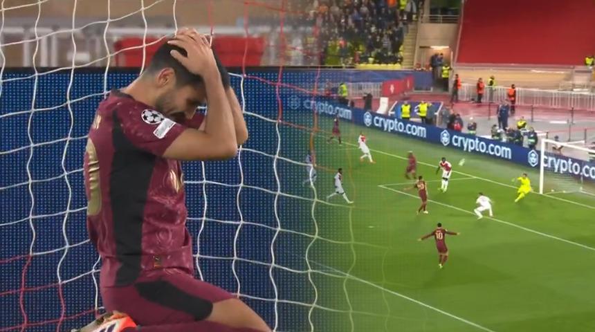 Ne yaptın İlkay! Monaco maçında yüzde 99'luk gol şansından yararlanamadık