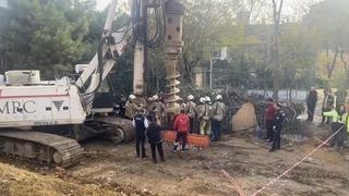 Kadıköy’de inşaat şantiyesinde işçi çukura düşerek yaralandı