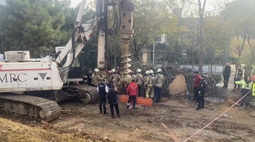 Kadıköy’de inşaat şantiyesinde işçi çukura düşerek yaralandı