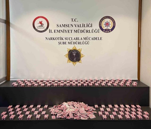 Samsun’da 13 bin 552 uyuşturucu hap ele geçirildi 3