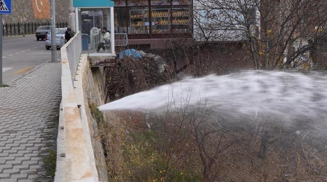 Ana su hattındaki tonlarca su Harşit Çayı’na aktı 1