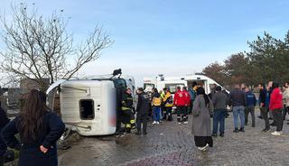 Tekirdağ'da feci kaza: Tır ile panelvan çarpıştı: 5 yaralı