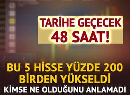 Borsa tarihine geçecek 48 saat: Nasdaq'ta yüzde 200'ü gören bu 5 hisse gündem oldu