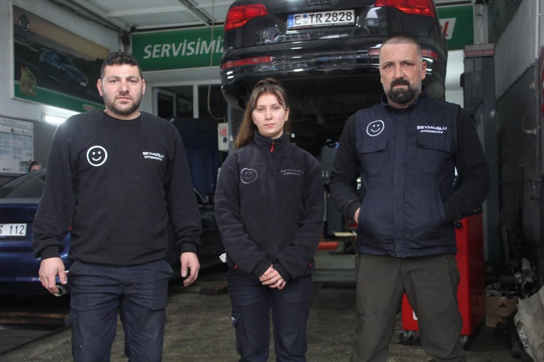 Sanayinin tek kız çırağı: 17 yaşında şanzıman söküyor! 3