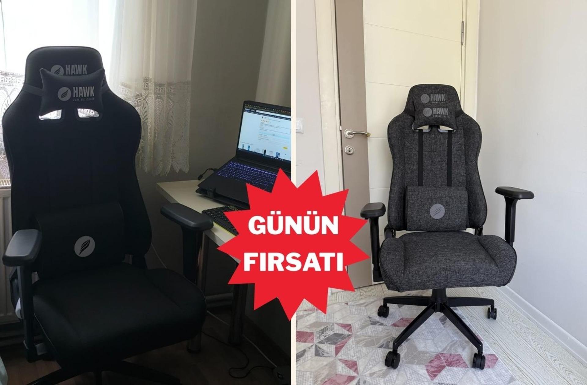 Oyun ve çalışma konforunu artıran Hawk koltuk günün fırsatı oldu!