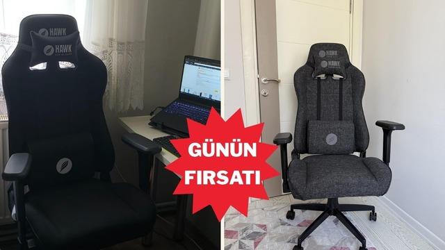 Oyun ve çalışma konforunu artıran Hawk koltuk günün fırsatı oldu!