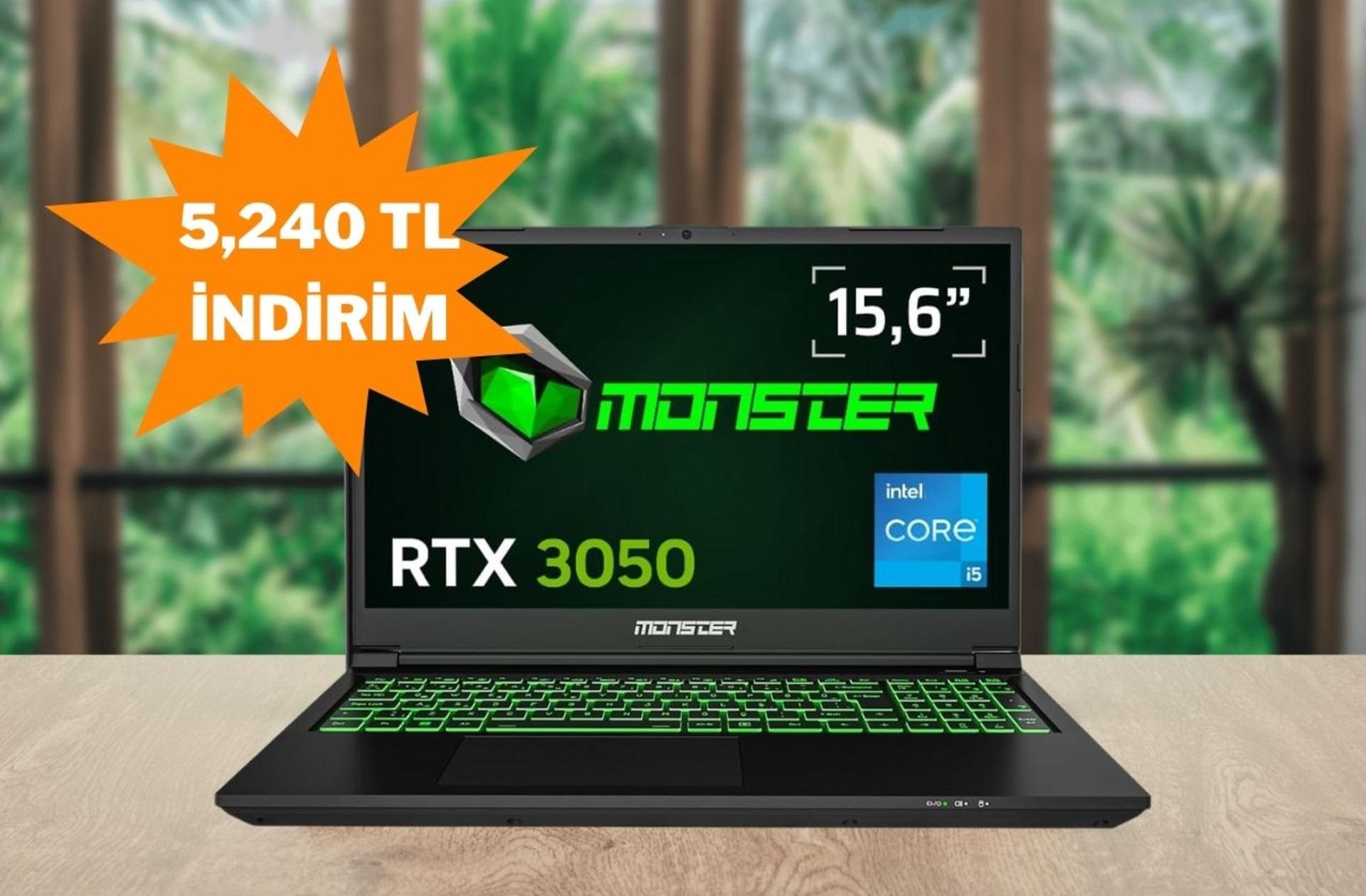 Tam bir fiyat–performans bilgisayarı olan Monster Abra A5'de harika fırsat!