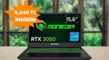 Tam bir fiyat–performans bilgisayarı olan Monster Abra A5'de harika fırsat!