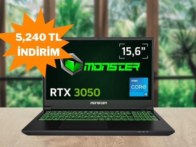 Tam bir fiyat–performans bilgisayarı olan Monster Abra A5'de harika fırsat!