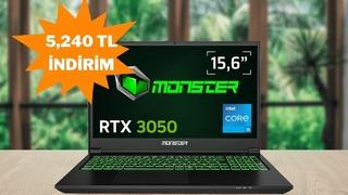 Tam bir fiyat–performans bilgisayarı olan Monster Abra A5'de harika fırsat!