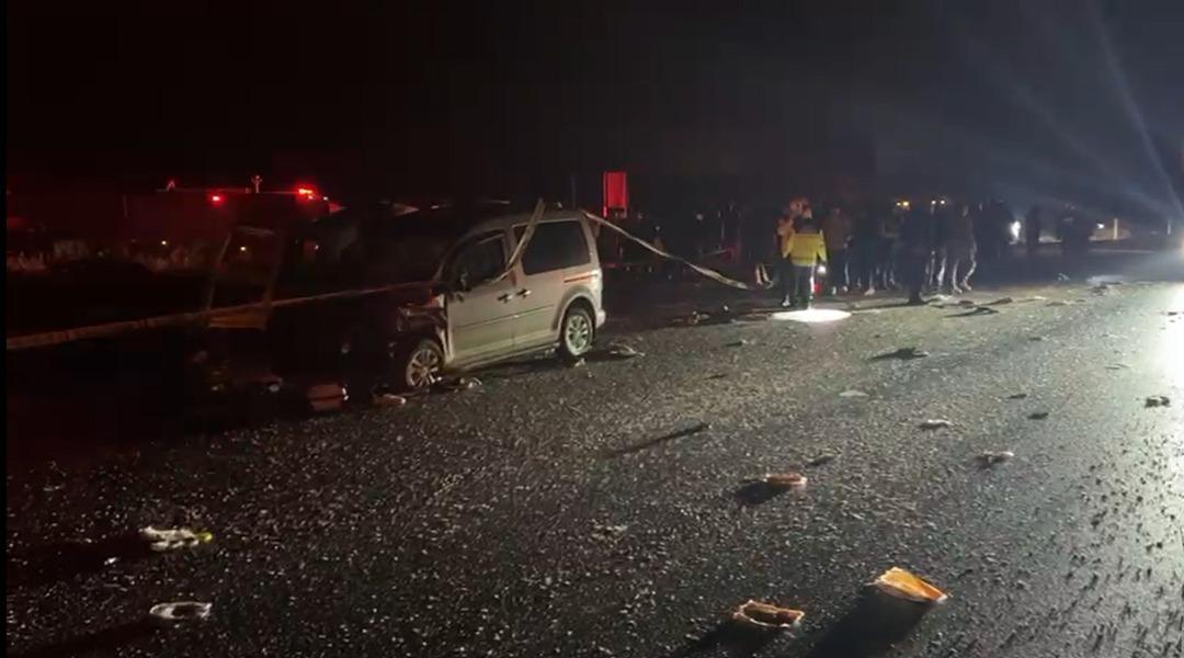 Mardin de zincirleme kaza! 4 ölü, 5 yaralı 1