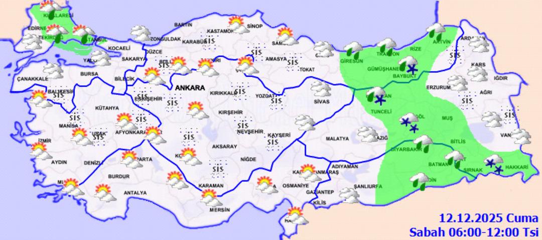 Meteoroloji il il uyardı: 43 kente sağanak ve kar geliyor! 1