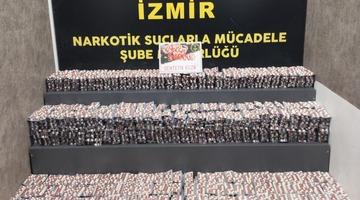 İzmir'de 55 bin 552 uyuşturucu hap ele geçirildi: 2 kişi tutuklandı