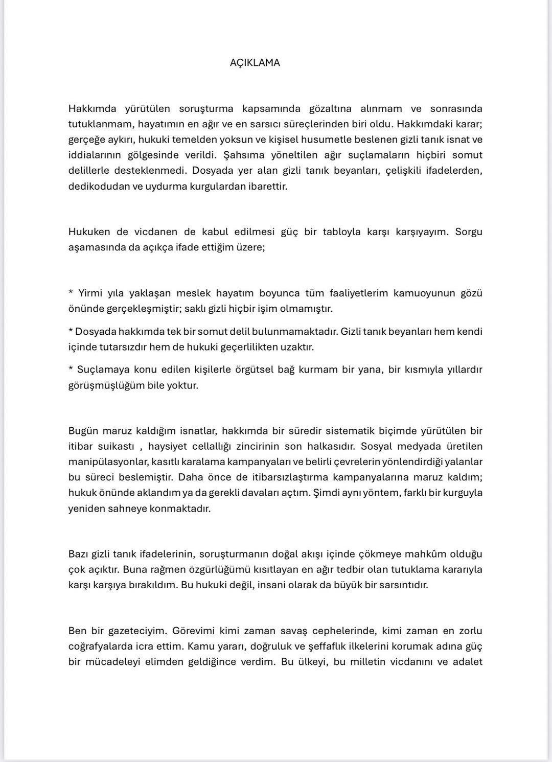 Tutuklanan Mehmet Akif Ersoy dan ilk açıklama: "Masumiyetimi gölgelemeyi amaçlayan kurgulardan ibarettir" 3