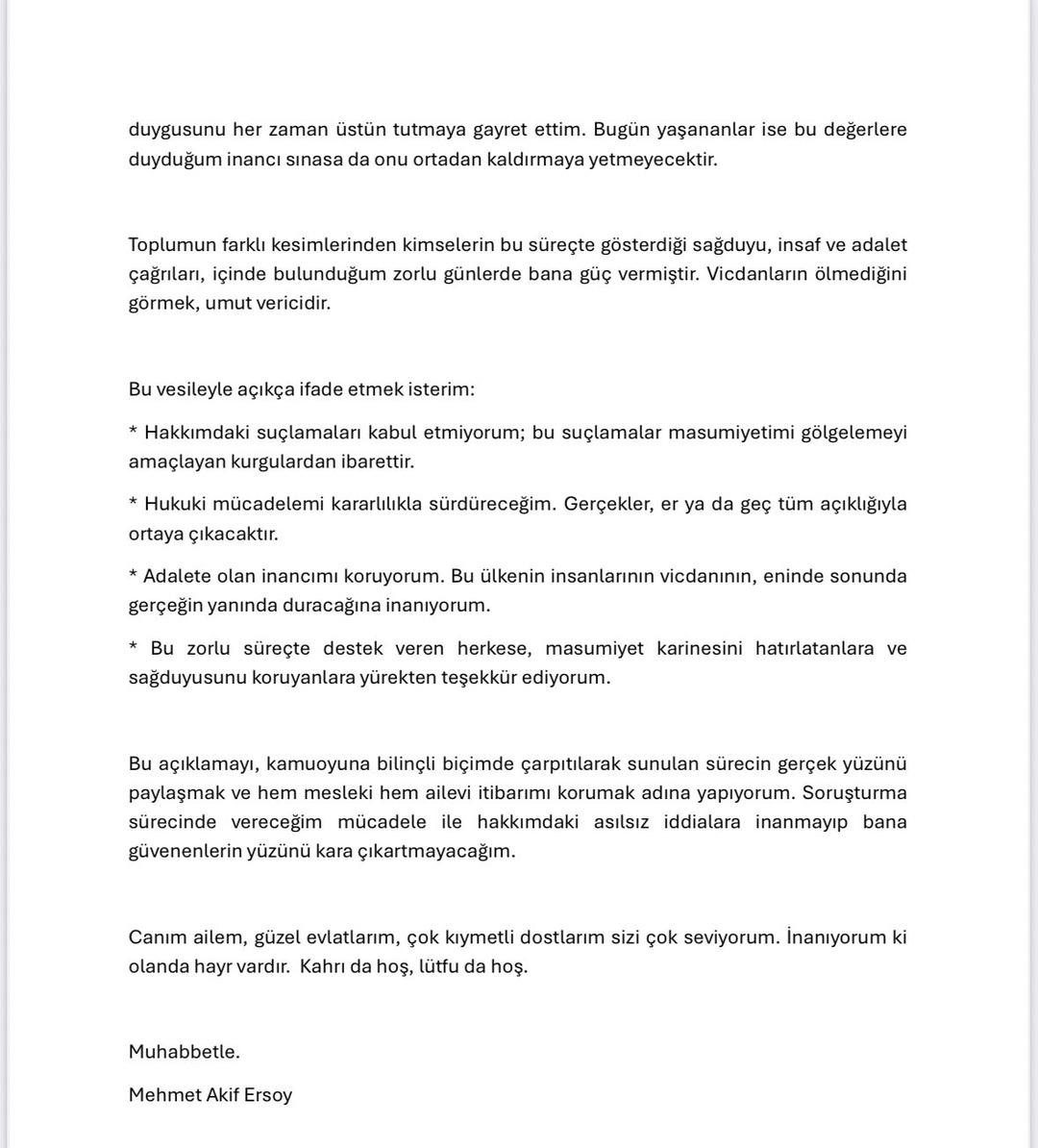 Tutuklanan Mehmet Akif Ersoy dan ilk açıklama: "Masumiyetimi gölgelemeyi amaçlayan kurgulardan ibarettir" 4