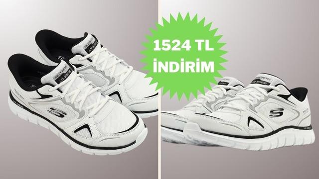 Ayağınızda yokmuş gibi hissettiren Skechers ayakkabıda bugün büyük indirim var!