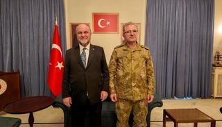Kara Kuvvetleri Komutanı Orgeneral Tokel, Şam Büyükelçisi Köroğlu’nu ziyaret etti