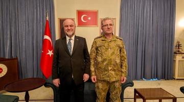 Kara Kuvvetleri Komutanı Orgeneral Tokel, Şam Büyükelçisi Köroğlu’nu ziyaret etti