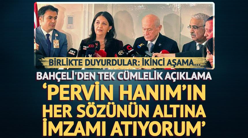 MHP ve DEM Parti'nin g&ouml;r&uuml;şmesi sona erdi! 