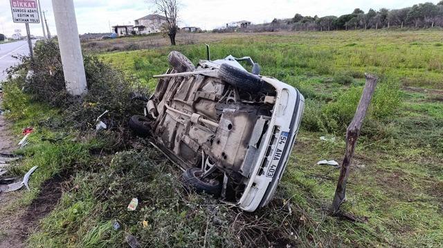 Hurdaya dönen araçtan ağır yaralı olarak çıkartılan adam hayatını kaybetti 1
