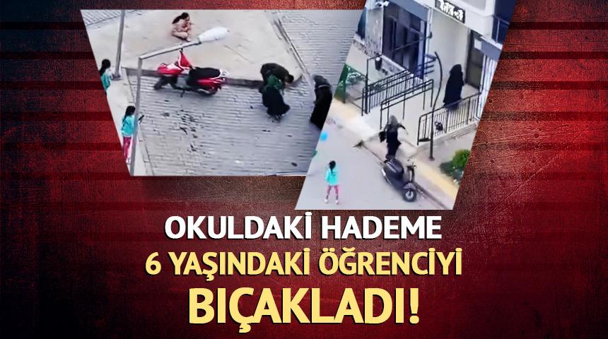 Okuldaki hademe 6 yaşındaki &ouml;ğrenciyi bı&ccedil;akladı