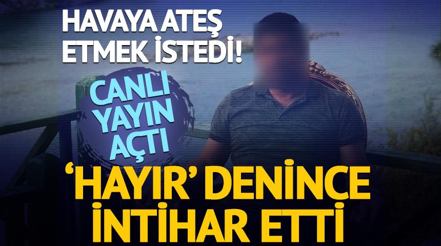 Canlı yayında intihar etti!