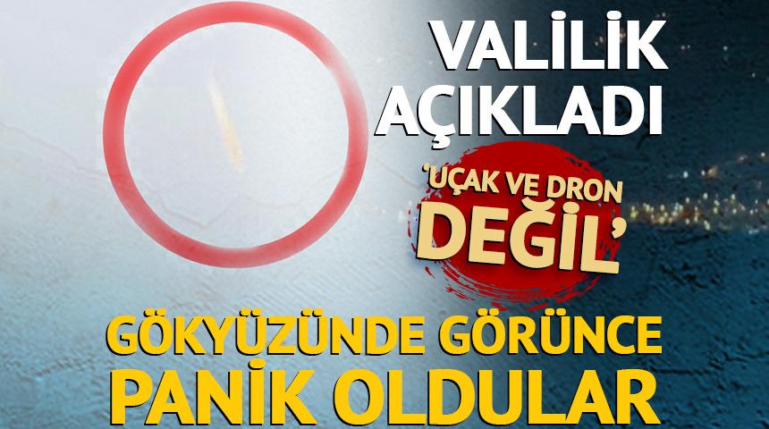 Yer: Burdur! G&ouml;ky&uuml;z&uuml;nde g&ouml;r&uuml;nce panik oldular