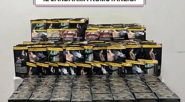 Jandarma kaçak çay ve tütün ele geçirdi