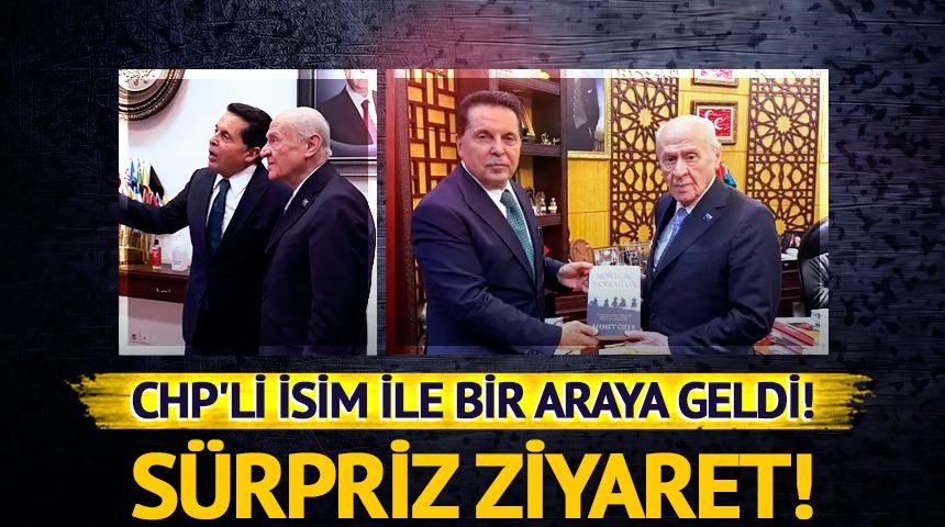S&uuml;rpriz ziyaret! Bah&ccedil;eli ile Ahmet &Ouml;zer g&ouml;r&uuml;şt&uuml;!