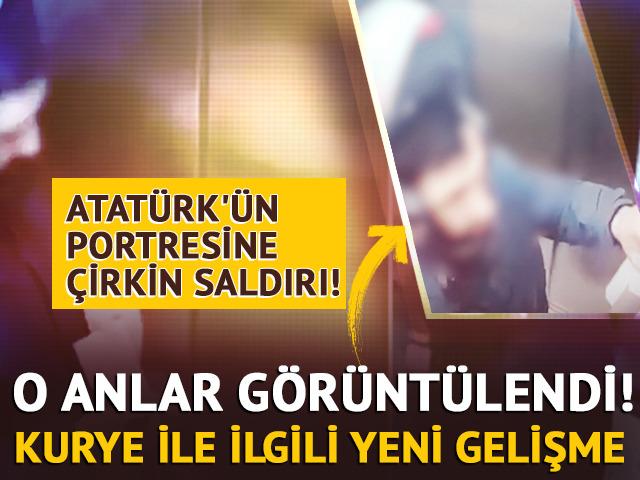 Atatürk portresine tüküren kurye ile ilgili yeni gelişme!