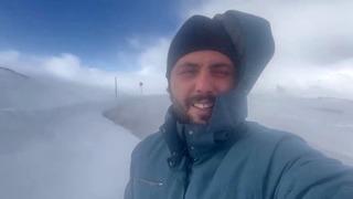 Kar ve tipi Palandöken geçidinde ulaşım aksatıyor