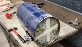 Oto gaz tüplerine gizlenen 70 kilo esrar yakalandı