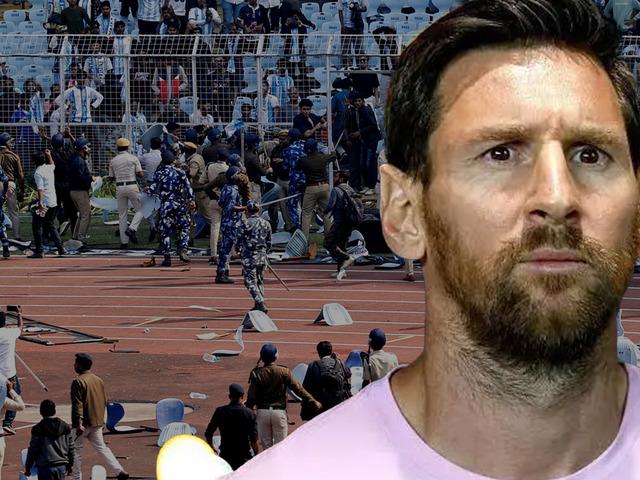 Messi, Hindistan'da ölümden döndü! Binlerce kişi sahaya indi, canını zor kurtardı