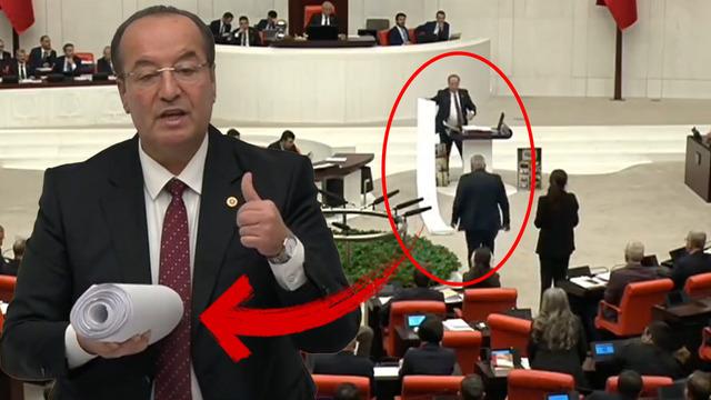 TBMM’de 47 metrelik liste! CHP’li vekil kürsüden yere serdi