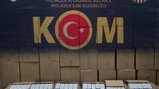 Kırşehir'de 1 milyon makaron ele geçirildi