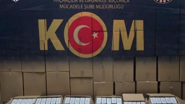 Kırşehir'de 1 milyon makaron ele geçirildi