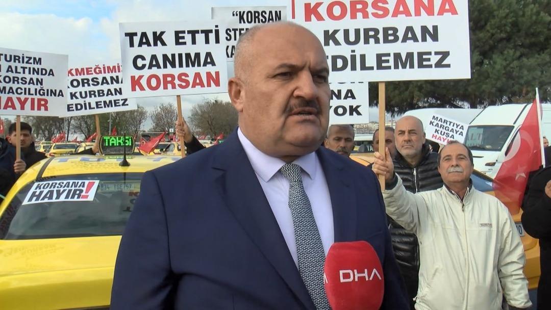 Taksicilerden "dijital korsan" eylemi 1