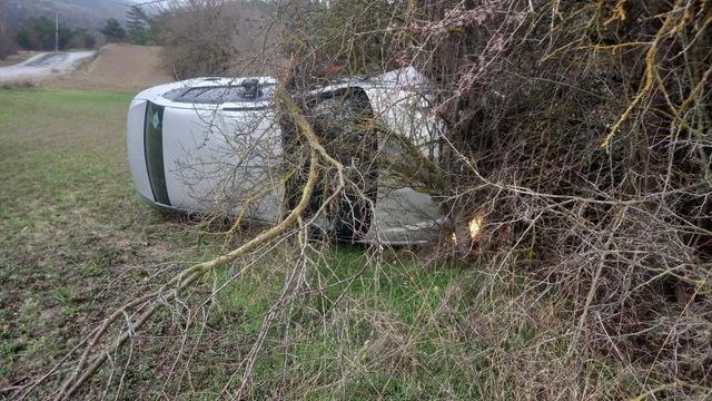 Bolu’da takla atan otomobil metrelerce sürüklendi