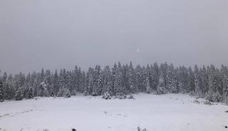 Sinop'un yüksek kesimleri beyaza büründü