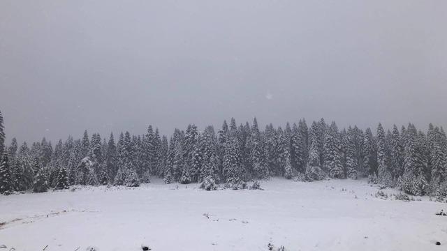Sinop'un yüksek kesimleri beyaza büründü