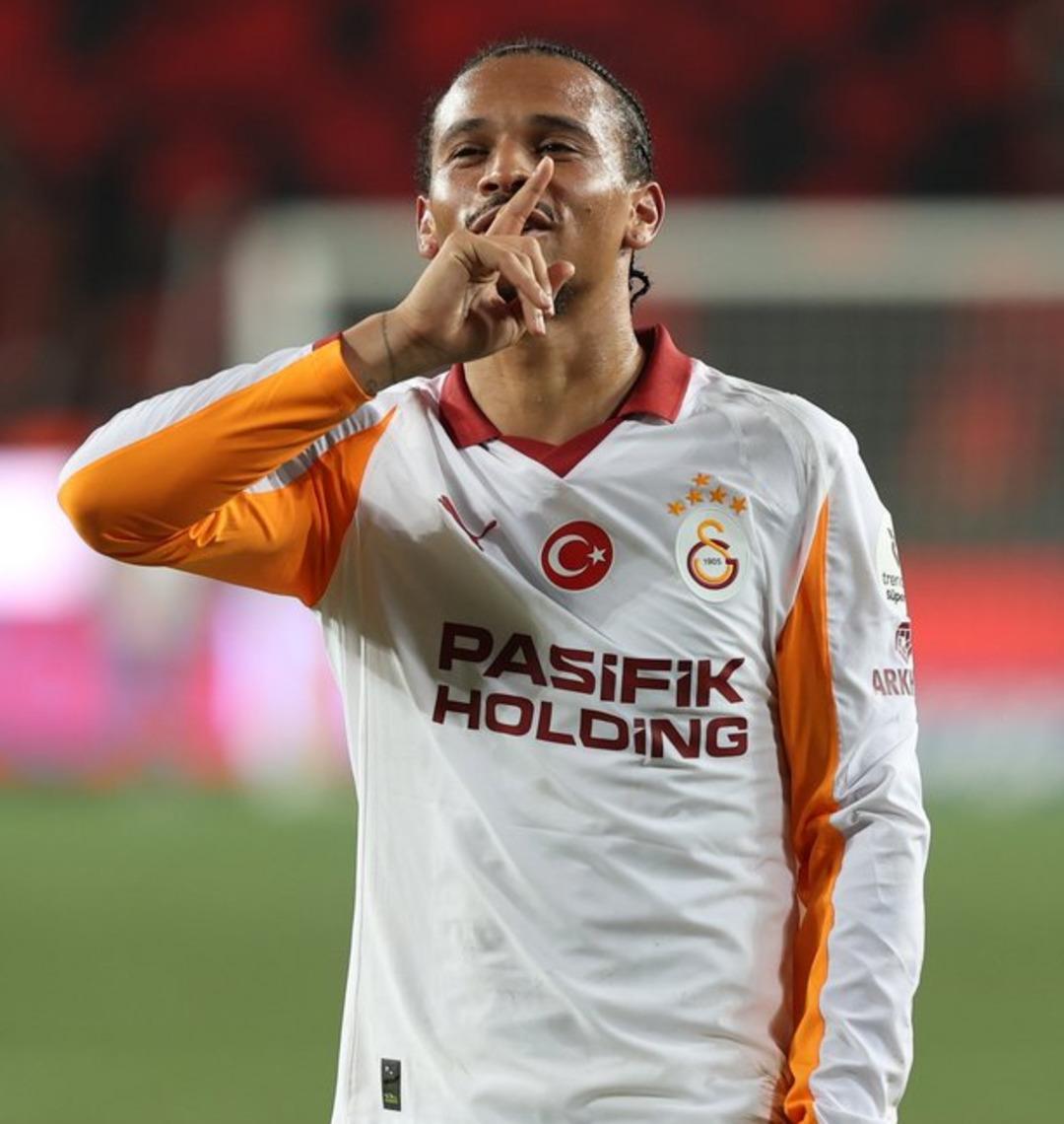 Galatasaray da "Alman Panzeri" açıldı! Leroy Sane o istatistiği tarihe gömdü! 2
