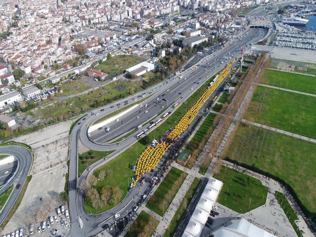 İstanbul da taksicilerden korsan taşımacılığa karşı konvoylu eylem 1