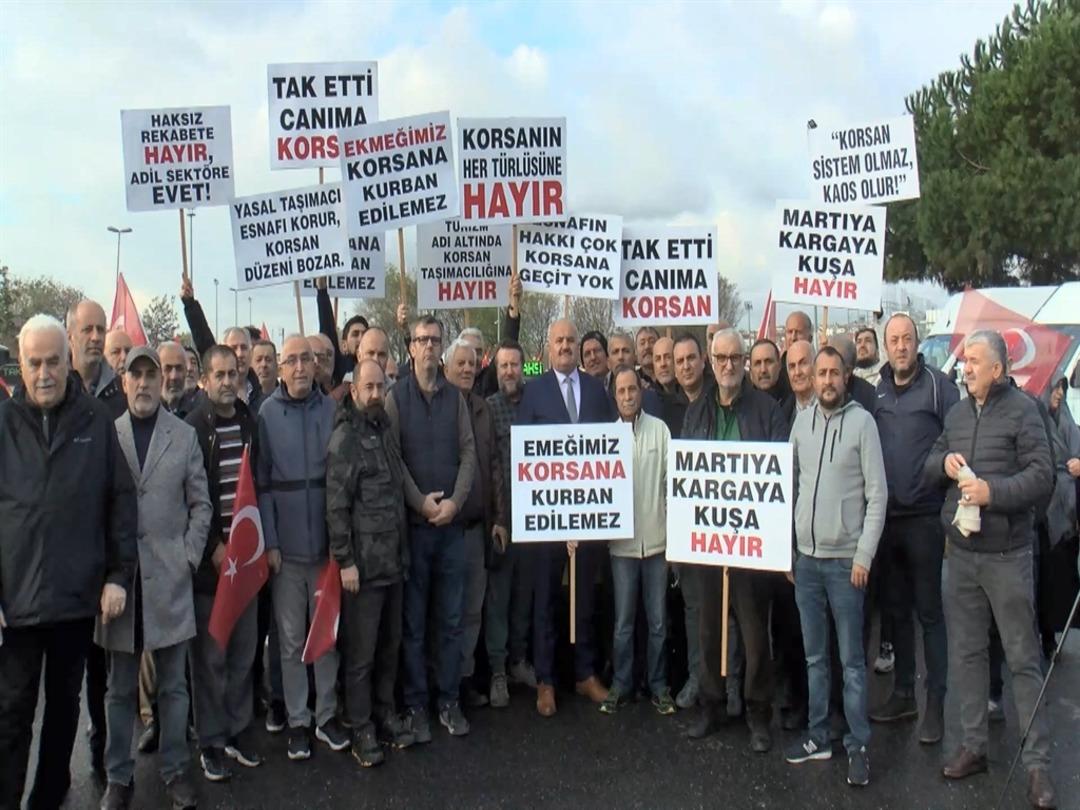 İstanbul da taksicilerden korsan taşımacılığa karşı konvoylu eylem 2