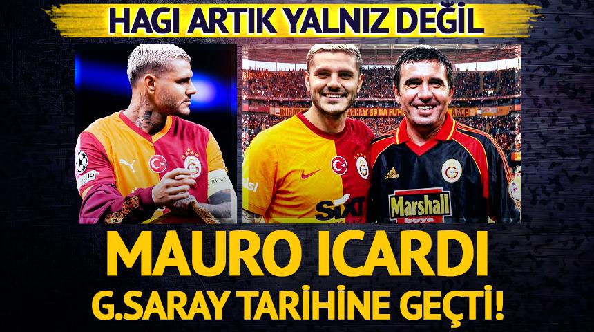 Galatasaray'da tarihi gece! Icardi, zirvedeki Hagi'yi yakaladı