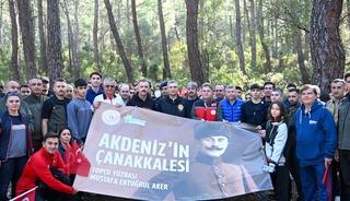 Topçu Yüzbaşı Mustafa Ertuğrul Aker Kemer'de anıldı