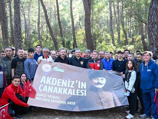 Topçu Yüzbaşı Mustafa Ertuğrul Aker Kemer'de anıldı