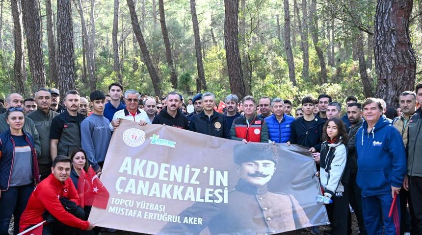 Topçu Yüzbaşı Mustafa Ertuğrul Aker Kemer'de anıldı