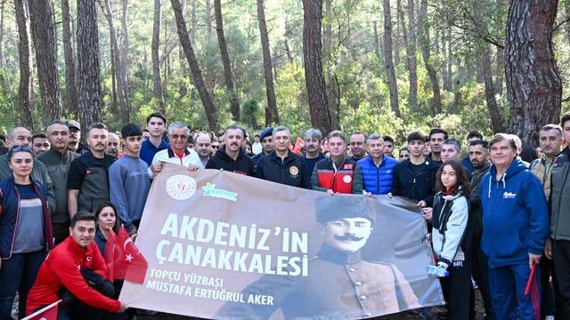 Topçu Yüzbaşı Mustafa Ertuğrul Aker Kemer'de anıldı