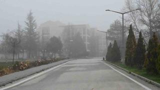 Eskişehir’in yüksek kesimlerinde sis etkili oldu