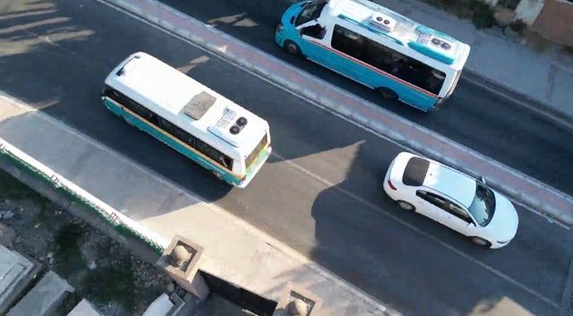 Trafikten kaçan dolmuş şoförü 200 metre ters şeritte gitti 1